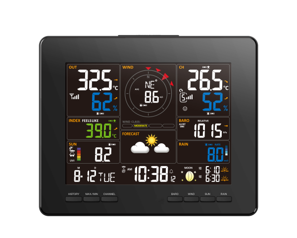 WH6000 PRO TWIN (2 Displayeinheiten) Wi-Fi Internet Funk Wetterstation